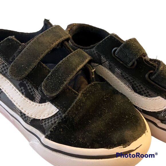 Vans Sneakers Old Skool V 10 Toddler Unisex Canvas Suede Sporty Skater Casual - Picture 4 of 10